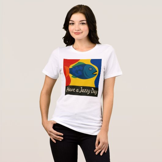 T-shirt En Tri-matière Jazzy Day Design (Recto plein)