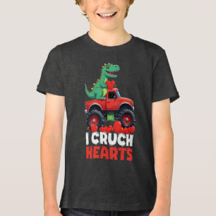 T-shirt En Tri-matière Je Casse les Cœurs à la Saint-Valentin T Rex Condu