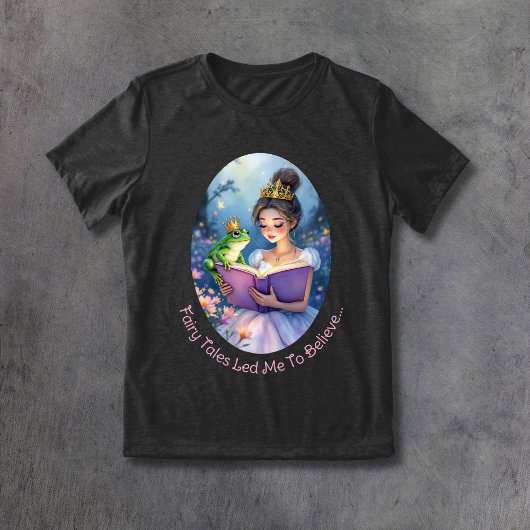 T-shirt En Tri-matière Je Crois En Fairy Tale Endings Mignonne Princesse