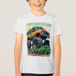 T-shirt En Tri-matière Je déteste le brocoli brun