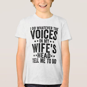 T-shirt En Tri-matière Je Fais Ce Que Les Voix De Ma Tête De Femme Me Dis