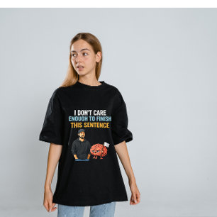 T-shirt En Tri-matière Je m'en fiche assez - Conception d'humour cérébral