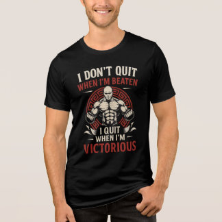 T-shirt En Tri-matière Je n’abandonne pas jusqu’au T-shirt victorieux