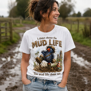 T-shirt En Tri-matière Je n'ai pas choisi la vie dans la boue Caprice Puk