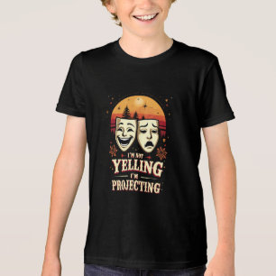 T-shirt En Tri-matière Je ne hurle pas Je projette le Théâtre Rétro