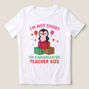 T-shirt En Tri-matière Je ne suis pas court Je suis maternelle Taille de