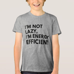 T-SHIRT  EN TRI-MATIÈRE JE NE SUIS PAS PARISSEUX JE SUIS ÉCONOME EN ÉNERGI