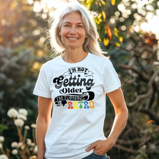 T-shirt En Tri-matière Je ne vieillis pas Je deviens rétro