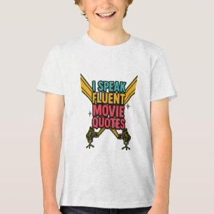 T-shirt En Tri-matière Je parle couramment les citations de films Néon Ar