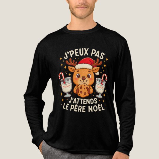 T-shirt En Tri-matière Je Peux Pas J'Attends Le Père Noël (Recto)
