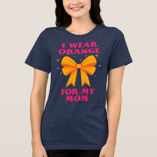 T-shirt En Tri-matière Je Porte Orange Pour Ma Maman