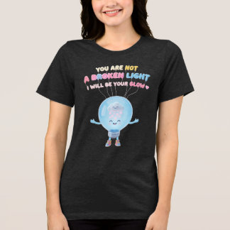 T-SHIRT EN TRI-MATIÈRE JE SERAI VOTRE LUMIÈRE
