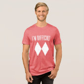 T-shirt En Tri-matière Je suis difficile Ski Double Diamond Sports d'hive (Recto plein)