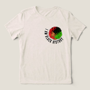 T-shirt En Tri-matière Je suis drapeau panafricain histoire noire afro fe