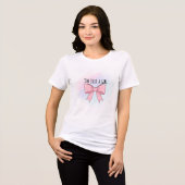T-shirt En Tri-matière Je suis juste une fille | Ribbon rose mignon Paste (Recto plein)