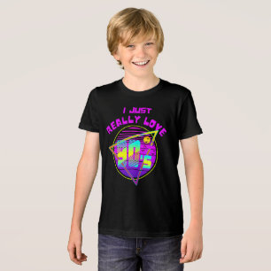 T-SHIRT  EN TRI-MATIÈRE JE SUIS JUSTE VRAIMENT AMOUREUX DES ANNÉES 90