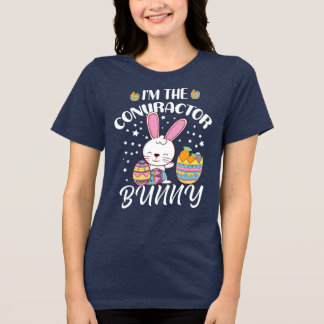 T-shirt En Tri-matière Je suis l'entrepreneur Bunny Drôle lapin de Pâques