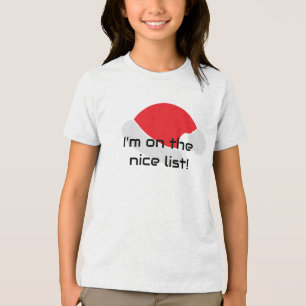 T-shirt En Tri-matière Je suis sur la belle liste Chemise coquine - Fanta