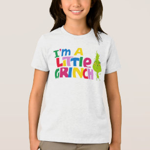 T-shirt En Tri-matière Je suis un petit Grinch Graphique Coloré