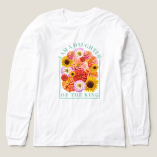 T-shirt En Tri-matière Je suis une fille du Roi Christian Floral Tri-B