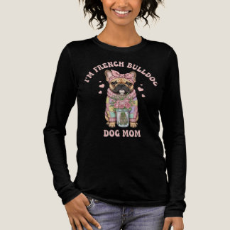T-shirt En Tri-matière Je suis une maman de Bouledogue Français