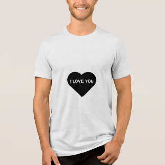 T-shirt En Tri-matière Je t'aime Black T Shirt Design