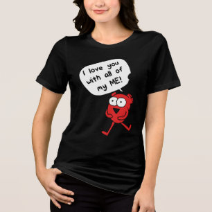 T-shirt En Tri-matière Je t'aime de tout mon être – Cute Saint-Valentin