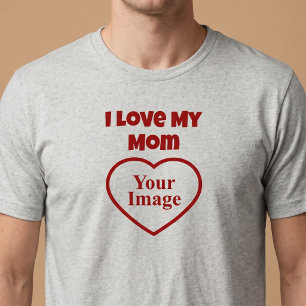 T-shirt En Tri-matière Je T'aime Maman Photo