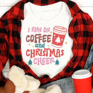 T-shirt En Tri-matière Je tourne au café et à la joie de Noël