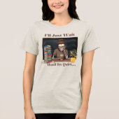 T-shirt En Tri-matière Je vais juste attendre (Recto)