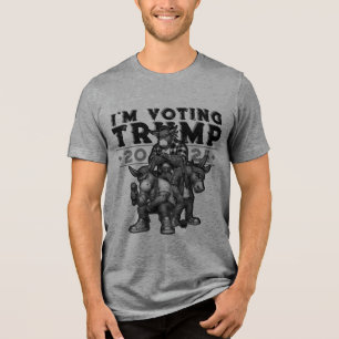 T-SHIRT EN TRI-MATIÈRE JE VOTE TRUMP 2024
