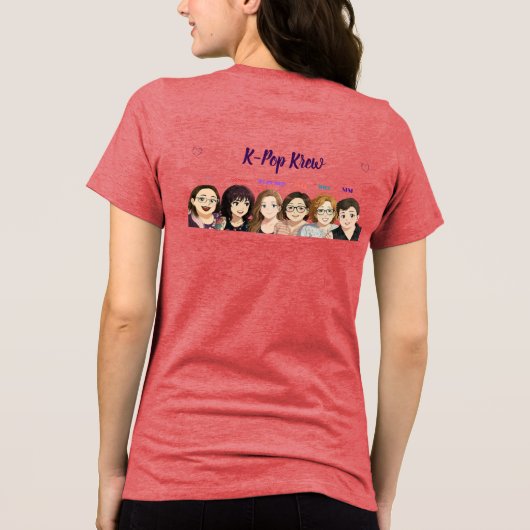 T-shirt En Tri-matière jenX Tunes K-Pop Krew (Verso)