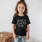 T-shirt En Tri-matière Jésus t'aime | Enfants Chrétien Vêtements esthétiq