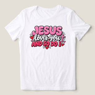 T-shirt En Tri-matière Jésus t'aime et moi aussi