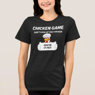 T-shirt En Tri-matière Jeu de poulet ne regardez pas le poulet