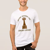 T-shirt En Tri-matière Jeu D'Échecs T Shirt — Amateurs D'Échecs (Recto)