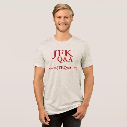 T-SHIRT  EN TRI-MATIÈRE JFK Q&A TRIM SHIRT (Recto plein)