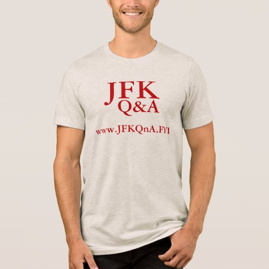 T-SHIRT  EN TRI-MATIÈRE JFK Q&A TRIM SHIRT (Recto)