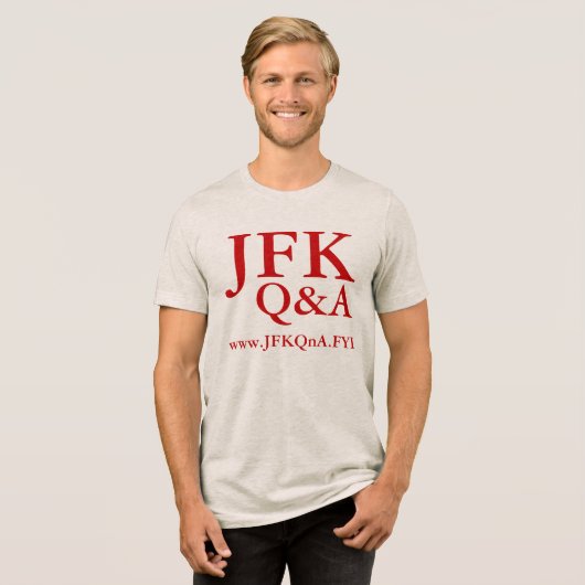 T-SHIRT  EN TRI-MATIÈRE JFK Q&A TRIM SHIRT (Recto plein)