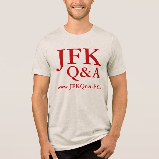 T-SHIRT  EN TRI-MATIÈRE JFK Q&A TRIM SHIRT (Recto)