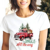 T-shirt En Tri-matière Jingle Tout le chemin Camion Rouge Noël
