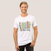 T-shirt En Tri-matière Jingle tout le chemin Retro Super Noël (Recto plein)