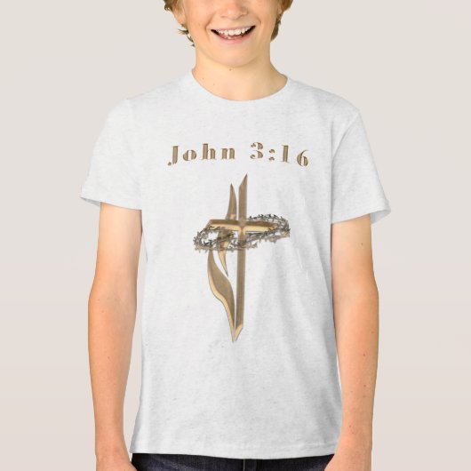 T-shirt En Tri-matière John 3:16 (Recto)