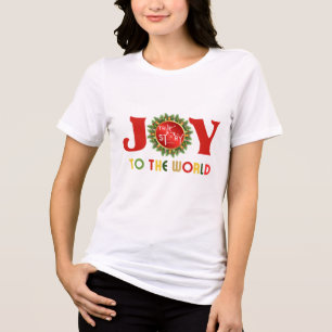 T-shirt En Tri-matière Joie à la couronne mondiale de Noël