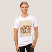 T-shirt En Tri-matière Joignez-vous à trois mignonnes chiots ! ! (Recto plein)