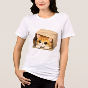 T-shirt En Tri-matière Joli Chatons dans une Boîte en Carton