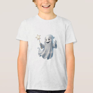 T-shirt En Tri-matière Joli Fantôme avec Baguette Magique Halloween Magiq