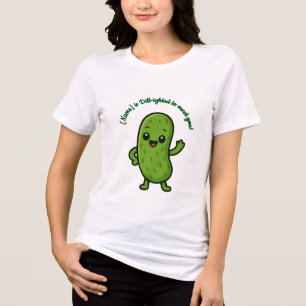T-shirt En Tri-matière Joli Pickle Kawaii Cartoon Mignon - Personnalisabl