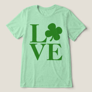 T-shirt En Tri-matière Joli Shamrock vert amour Jour de la Saint Patrick