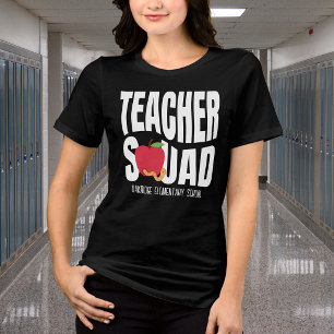 T-shirt En Tri-matière Jolie Équipe d'Enseignants de la Pomme Rouge
